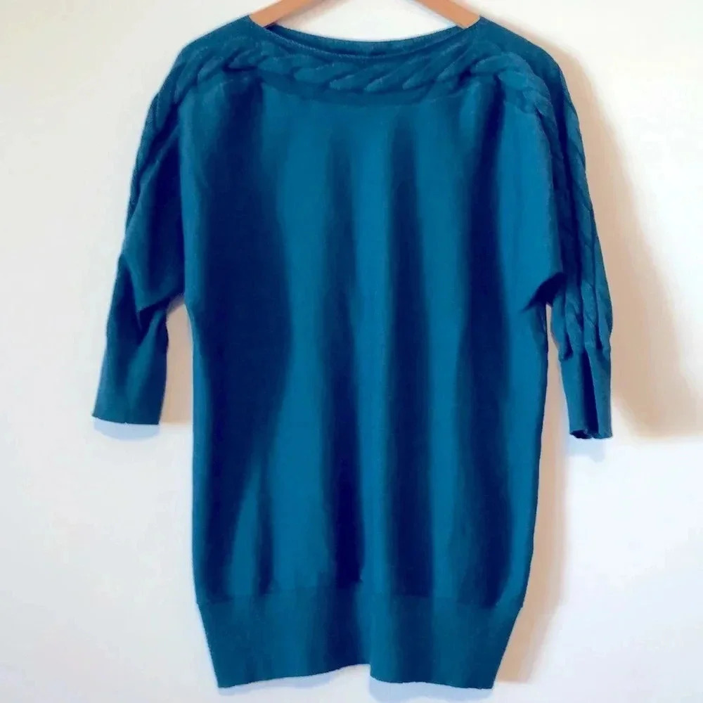 The Limited Dolman Sleeve Boatneck Tunic Sweater
